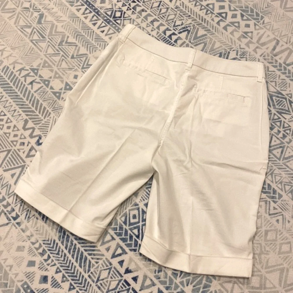 Chico’s White Bermuda Shorts